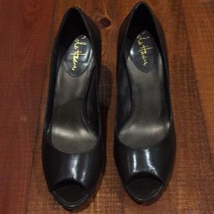 BrownCole haan peep toe high heel size 8B